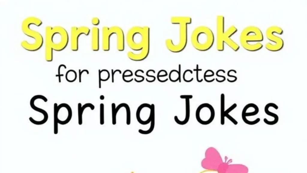 spring jokes for preschoolers